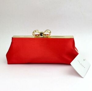 TED BAKER LONDON Small Coletta Bow Satin Clutch